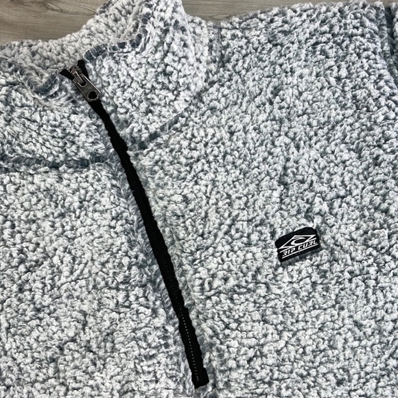 🔆RIP CURL🔆 DARK N STORMY 1/4 ZIP CREW SWEATER JACKET - Picture 9 of 15